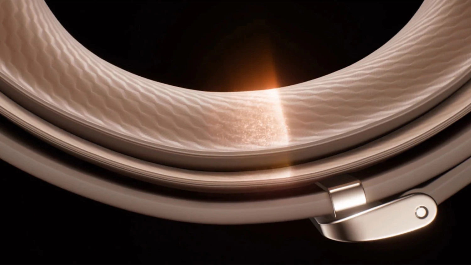 Detail nafukovacího řemínku hodinek Huawei Watch D3