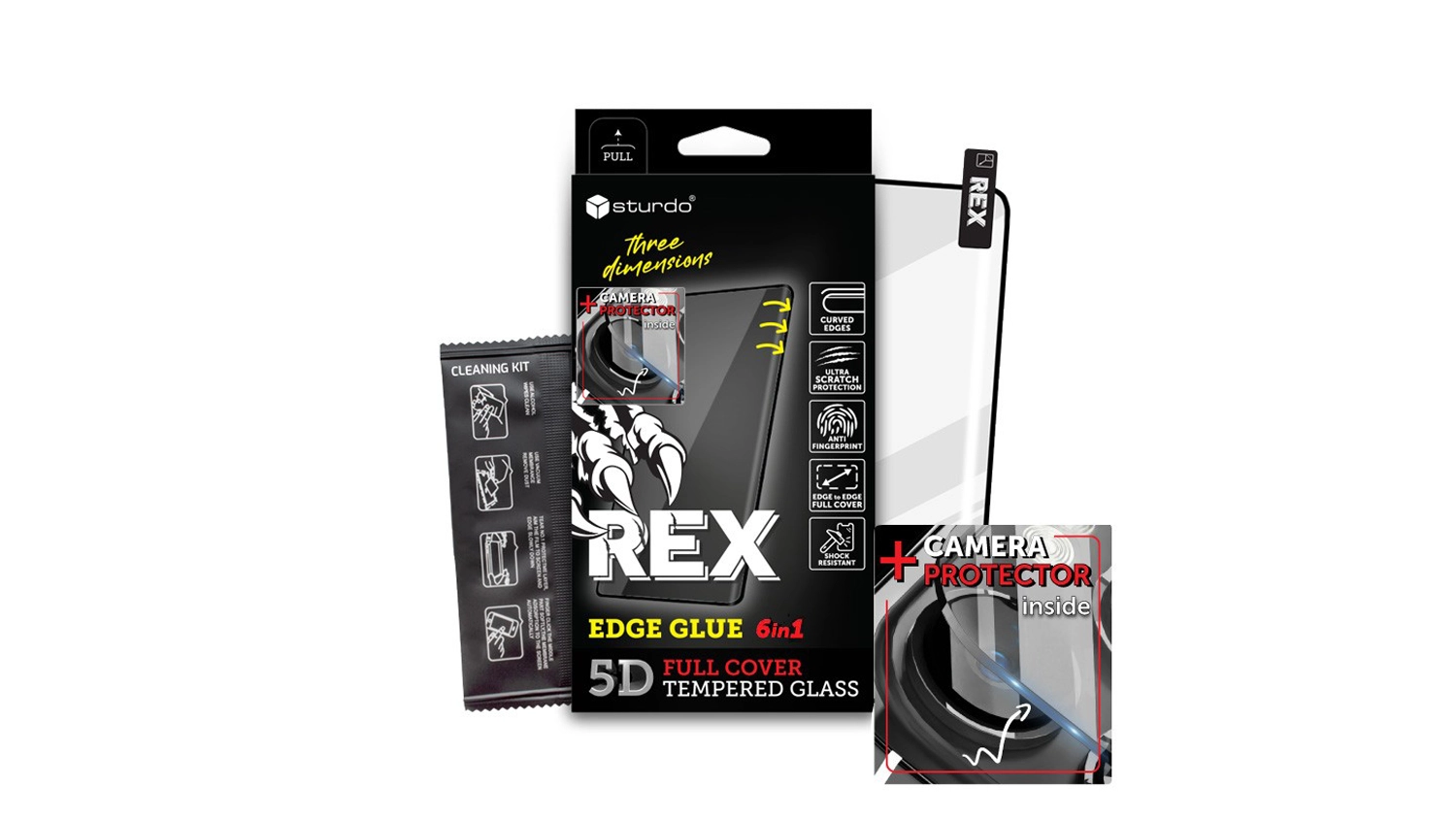 Balenie ochrann&eacute;ho skla Surdo REX EdgeGlue 6in1 pre Xiaomi REDMI Note 15 LTE