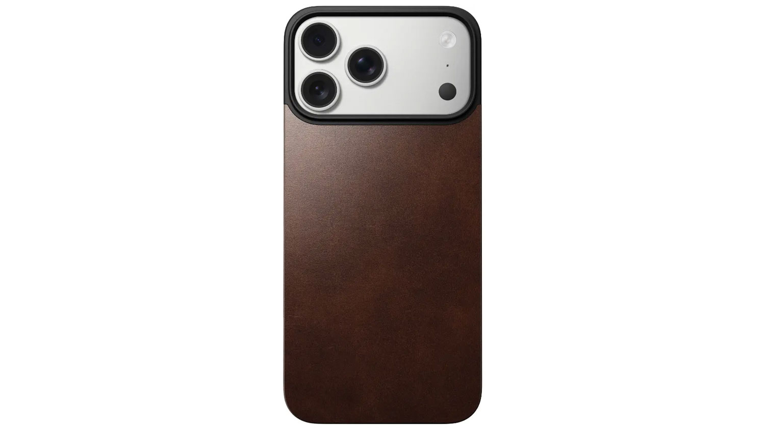 Kryt na mobil Nomad Magnetic Leather Back MS iPhone 17 Pro Rustic brown