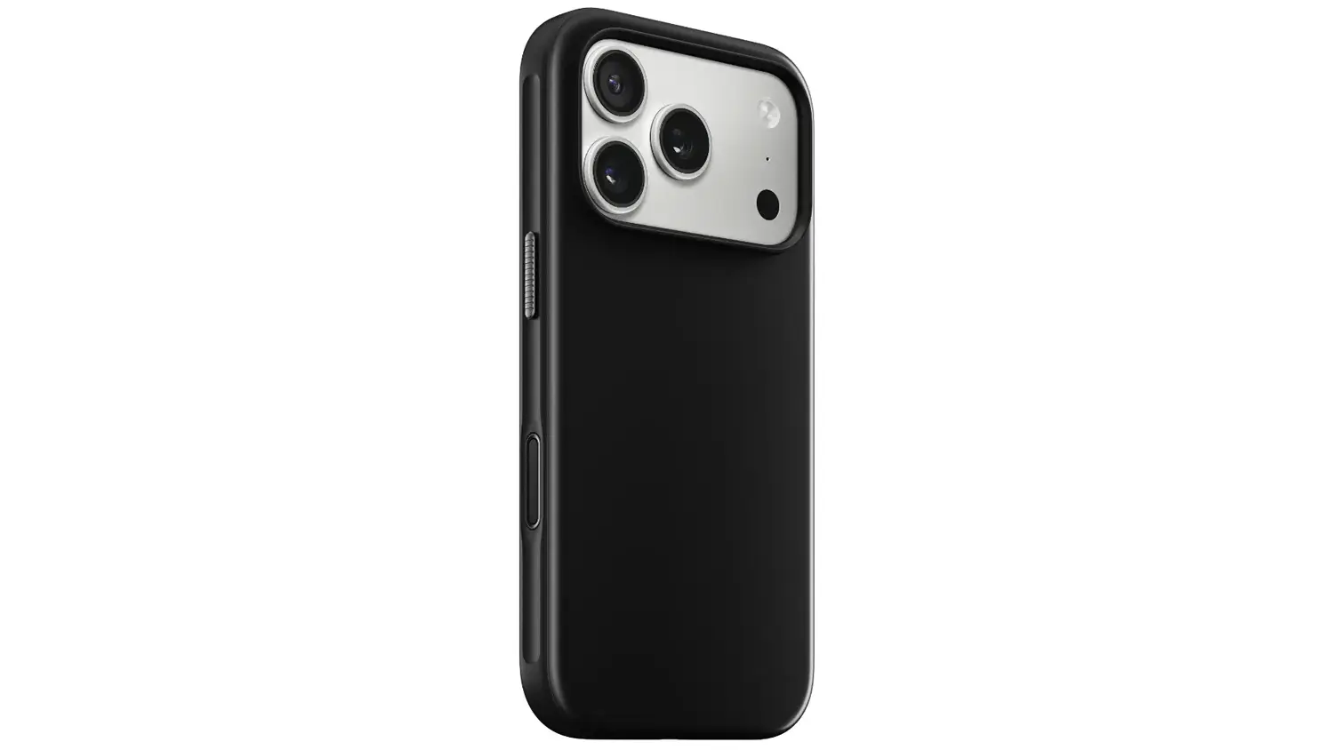 Kryt na mobil Nomad Modern Case iPhone 17 Pro Max Vulcan black &scaron;ikm&yacute; predn&yacute; pohľad