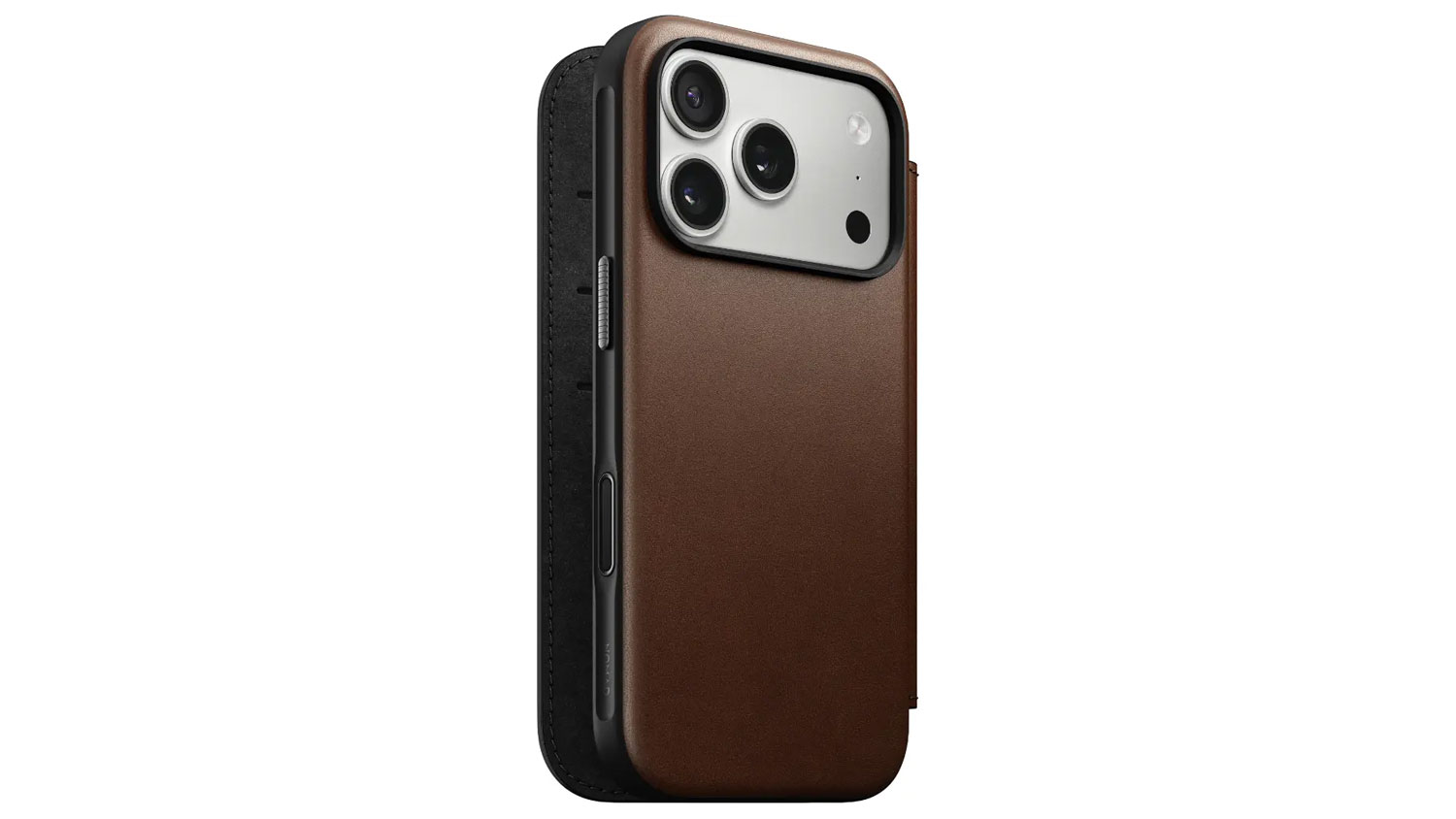 Kryt na mobil Modern Leather Folio iPhone 17 Pro Max Brown
