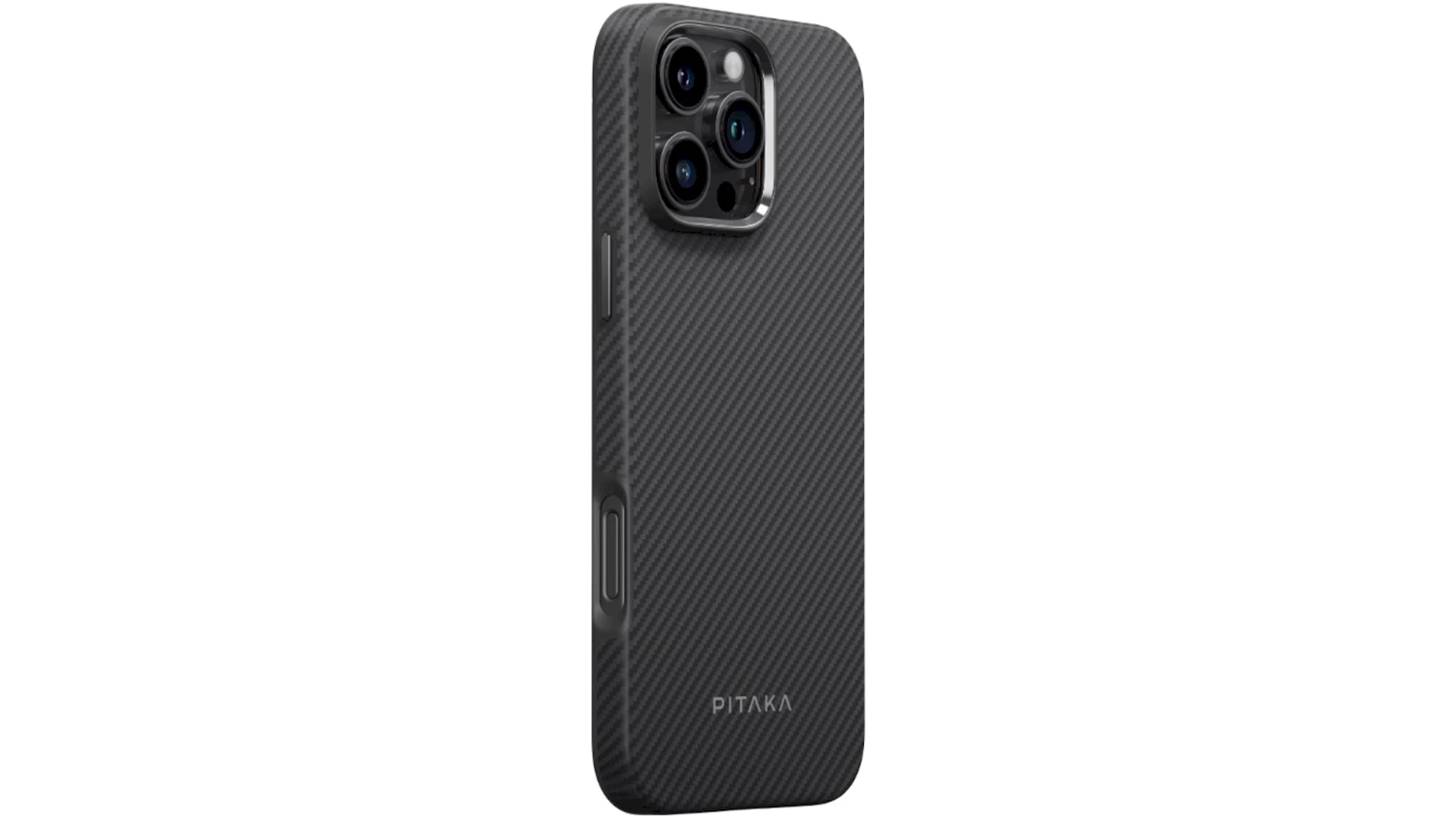 Kryt na telefón iPhone 16 Pro Pitaka Military-Grade Protective MagSafe Black/Grey Twill