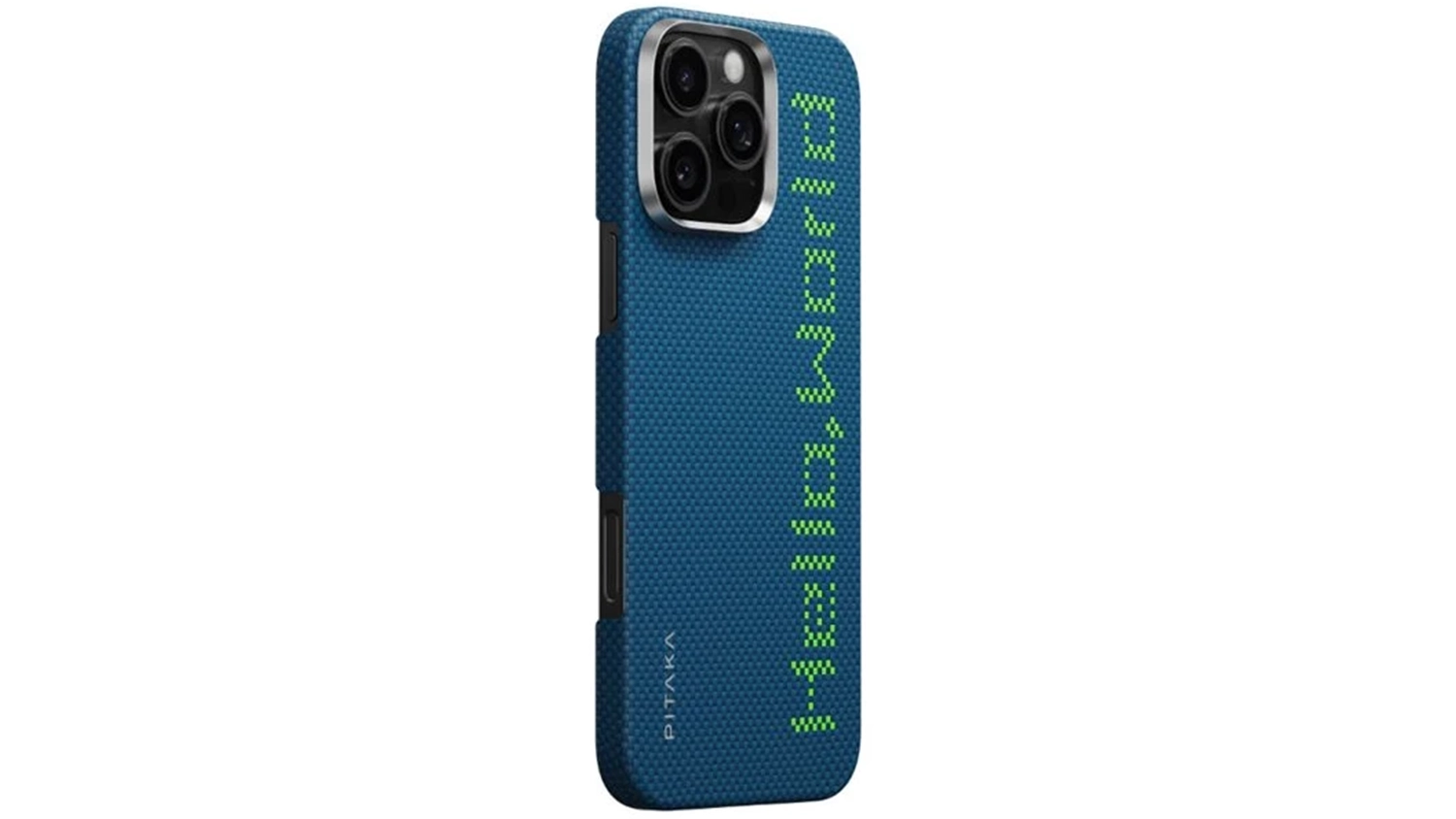 Kryt na telefón iPhone 16 Pro Pitaka Tactile Woven Hello, World