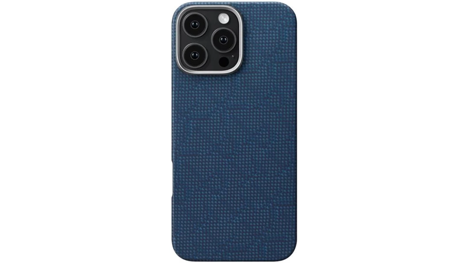 Kryt na iPhone 16 Pro Max Pitaka Tactile Woven modrý