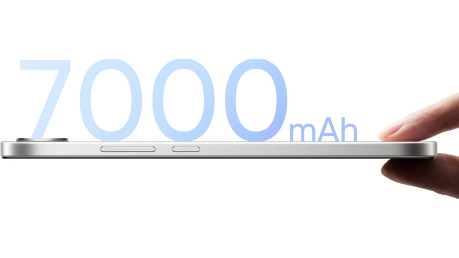 Smartfón Realme 16 5G držaný dvoma prstami