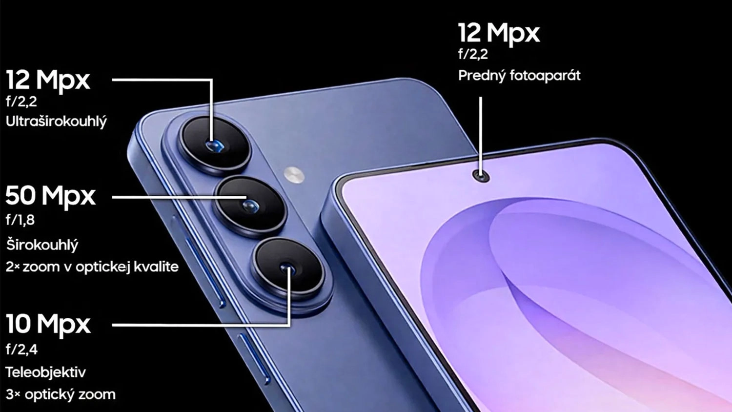 Hlavn&yacute; 50Mpx fotoapar&aacute;t s technol&oacute;giou ProVisual Engine
