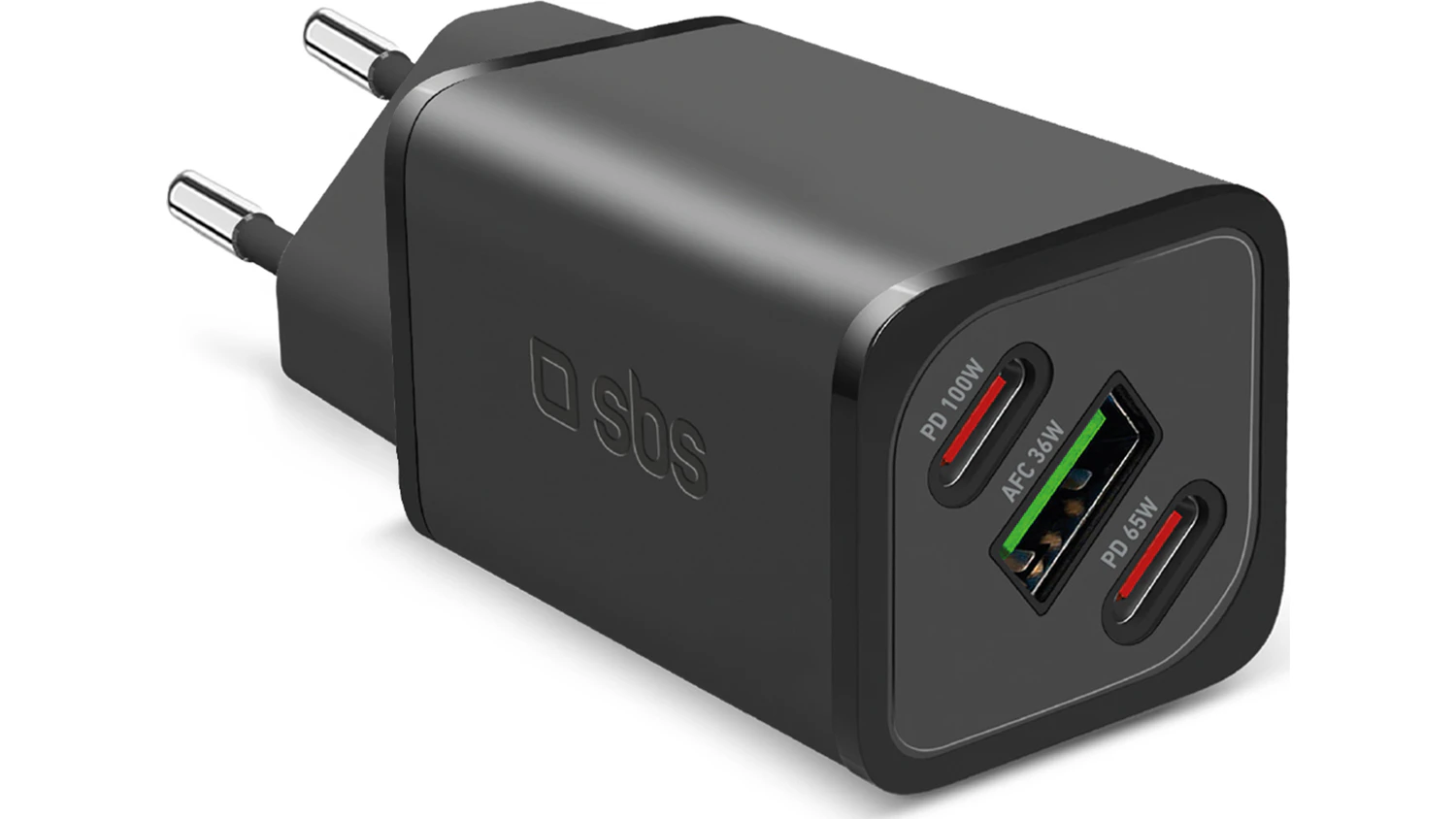 Cestovný adaptér SBS GaN NanoTube (TETRGANUSB2CPD100W)