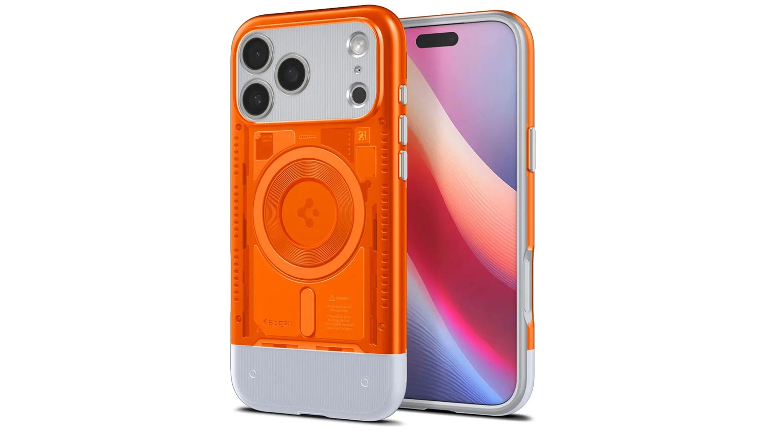 Kryt na mobil Spigen Classic C1 MS case iPhone 17 Pro Tangerine