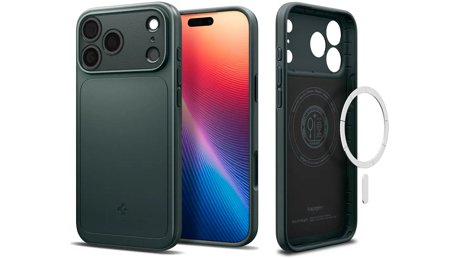 Kryt na mobil Thin Fit MS iPhone 17 Pro Abyss green
