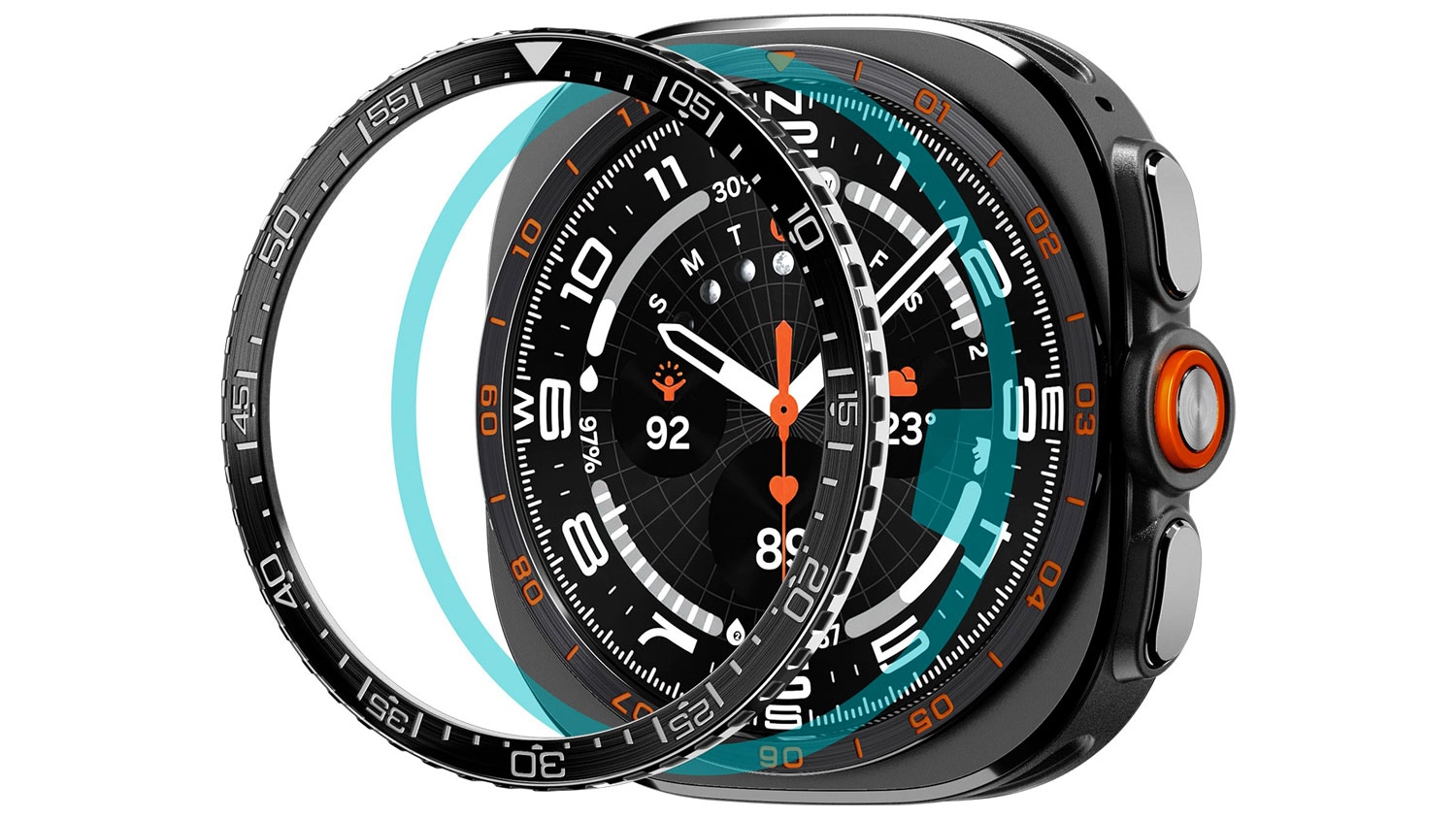 Kryt k chytr&yacute;m hodink&aacute;m Spigen Bezel Tune (Diver) Samsung Galaxy Watch Ultra 2 47mm