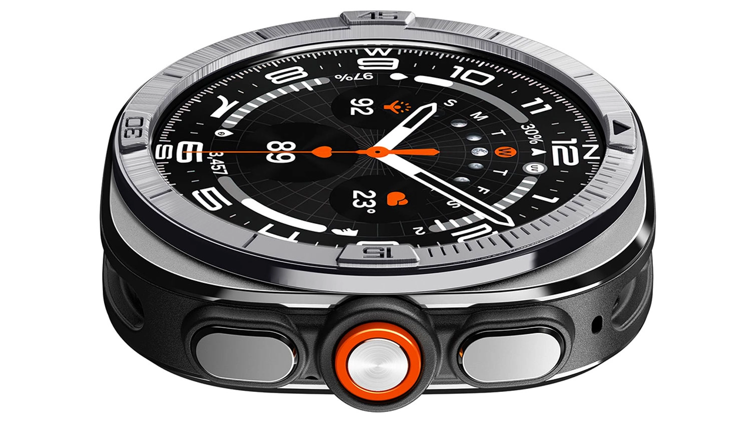 Kryt k chytrým hodinkám Spigen Bezel Tune (Pilot) pohled z boku