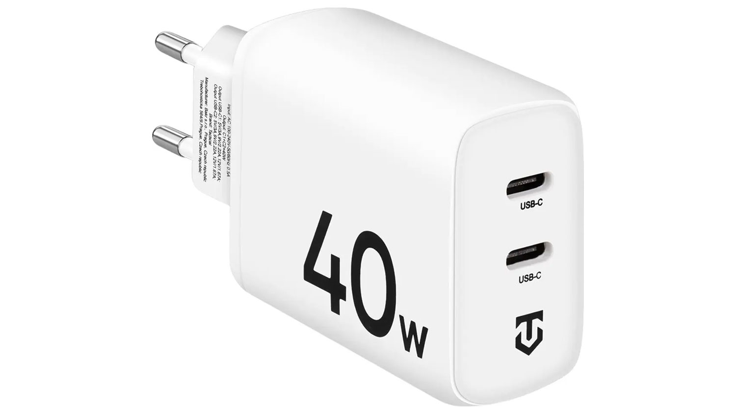 Nab&iacute;jec&iacute; adapt&eacute;r Tactical Base Plug Dual 20 W White bočn&iacute; pohled