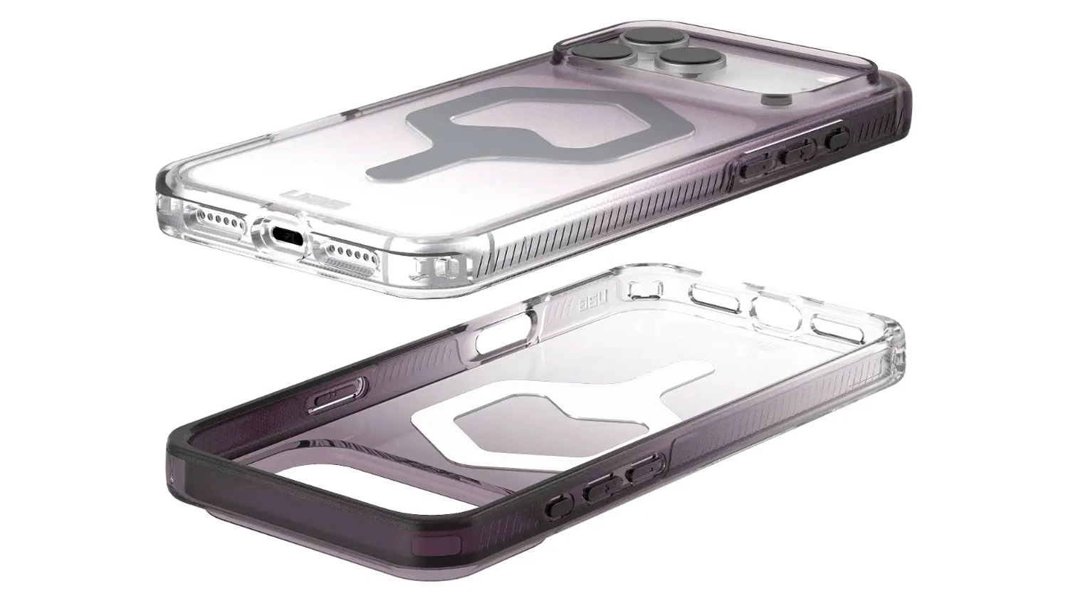 Kryt na mobil Plyo MS case iPhone 17 Pro Max Black/Clear Ombre