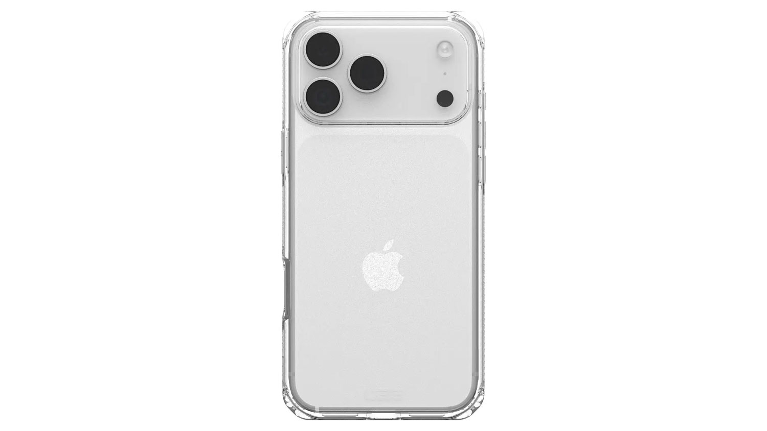 Mobil v obale UAG Plyo MS case iPhone s morskou vodou v pozadí.