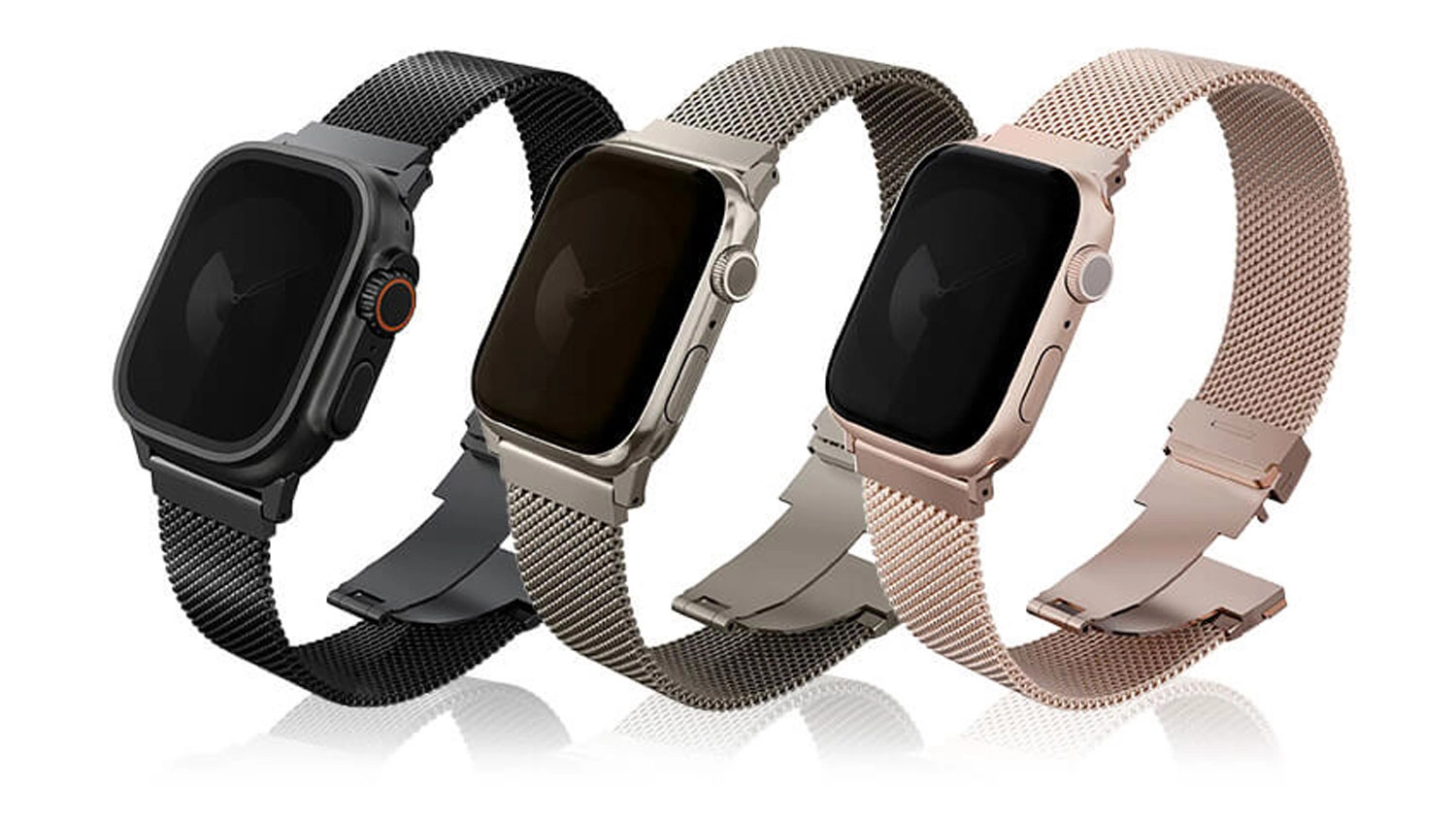 Tři modely řemínků UNIQ Dante Apple Watch