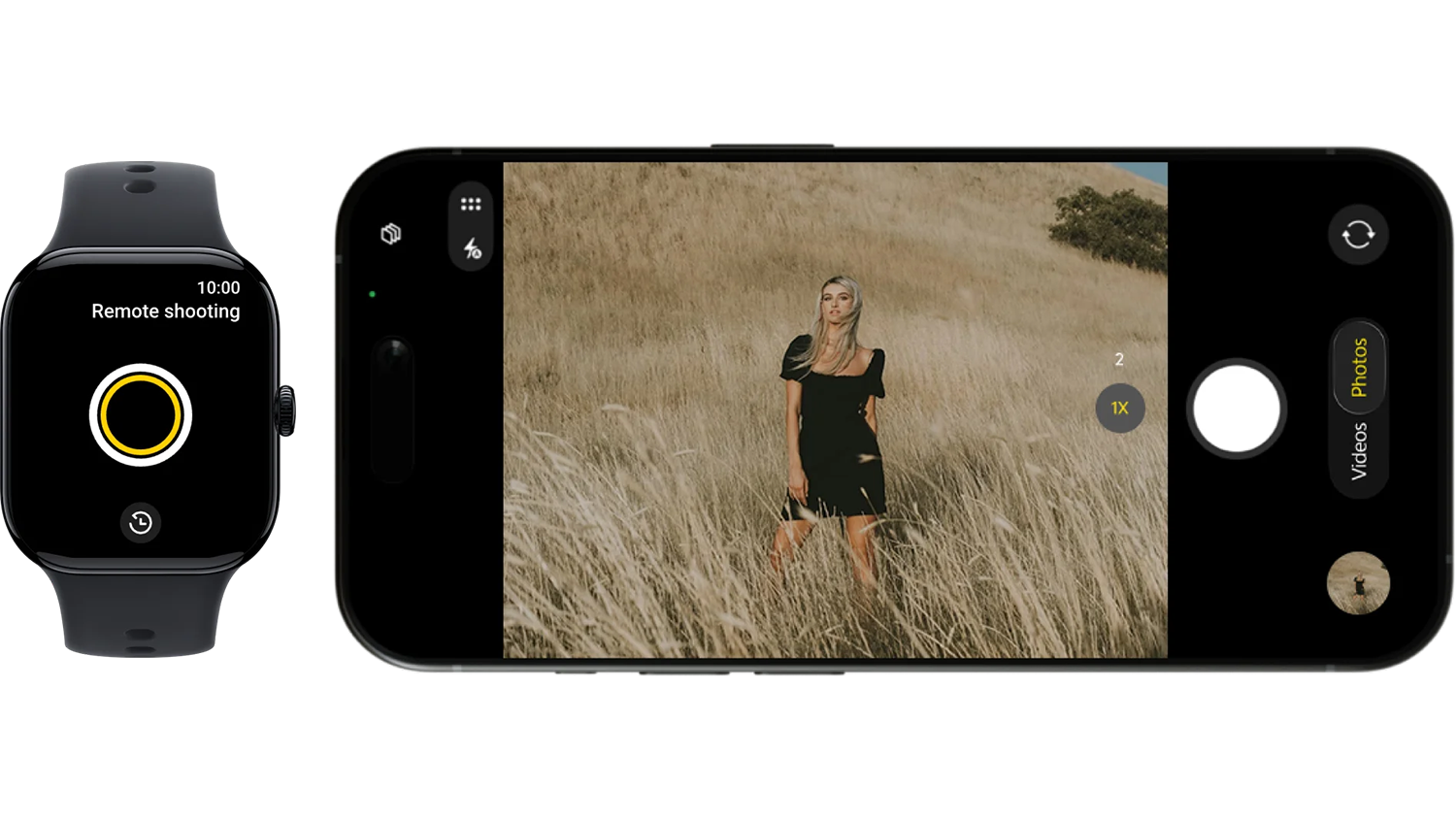 Ovládanie fotoaparátu v mobile cez hodinky