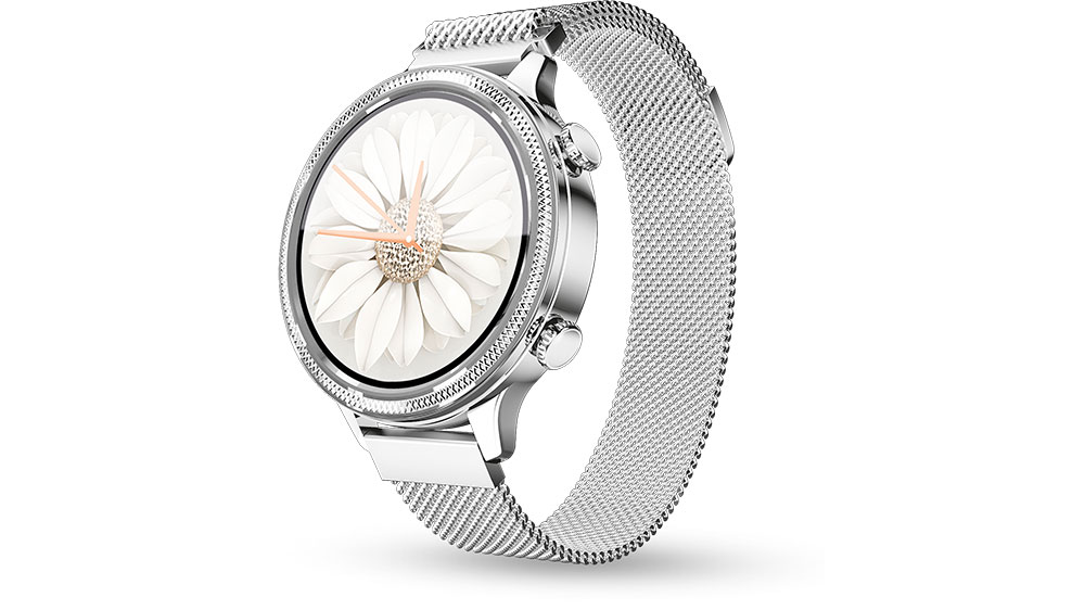 Dámské chytré hodinky Aligator Watch Lady (M3) s kovovým tahem