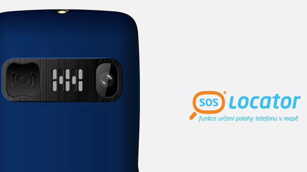 SOS tlačítko u telefonu ALIGATOR A675 Senior černý + nabíjecí stojánek_0303