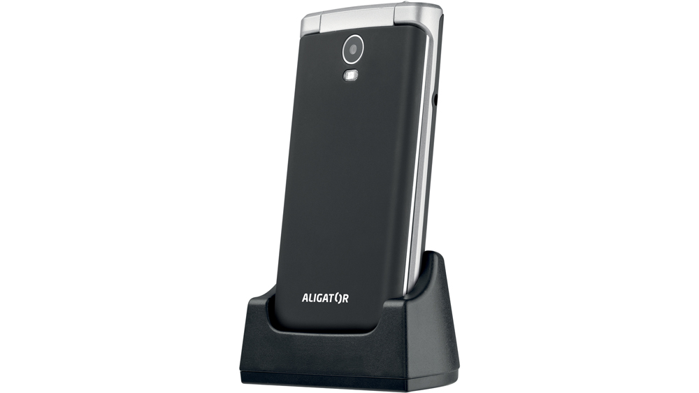 Telefon ALIGATOR V710 Senior černá/stříbrná metalíza