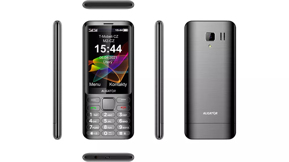 Tlač&iacute;tkov&yacute; telefon Aligator D950 Dual SIM &scaron;ed&yacute; antracit_03
