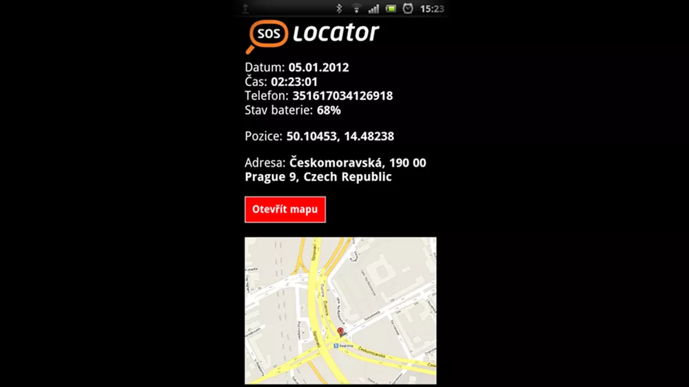 SOS locator u telefonu Aligator D950 Dual SIM stříbrný_02