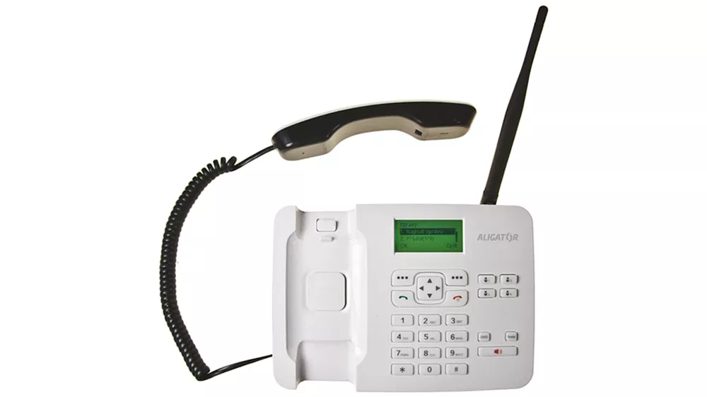 Stoln&iacute; GSM telefon ALIGATOR T100 b&iacute;l&yacute;_01