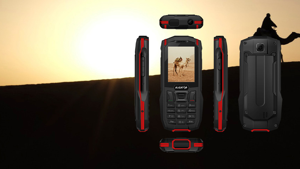 Mobilní telefon Aligator K50 eXtremo černo-oranžová