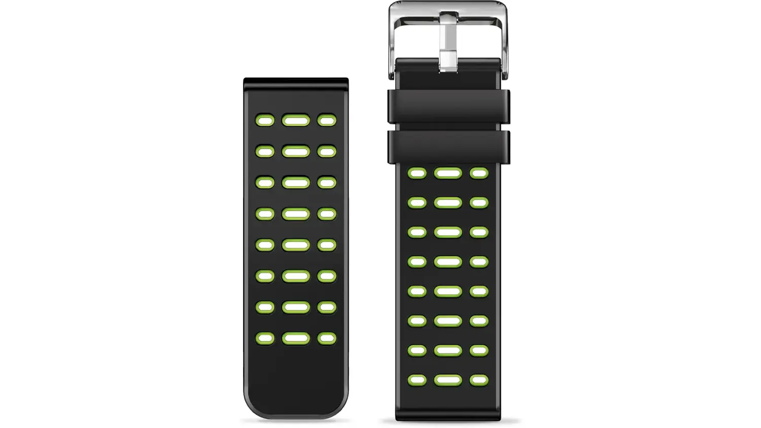 N&aacute;hradn&iacute; du&aacute;ln&iacute; silikonov&yacute; řem&iacute;nek ALIGATOR 22 mm v zelen&eacute; barvě