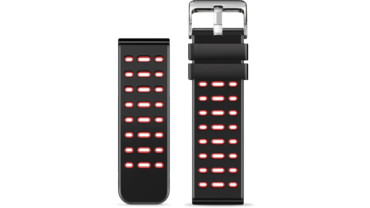 N&aacute;hradn&iacute; du&aacute;ln&iacute; silikonov&yacute; řem&iacute;nek ALIGATOR 22 mm v červen&eacute; barvě
