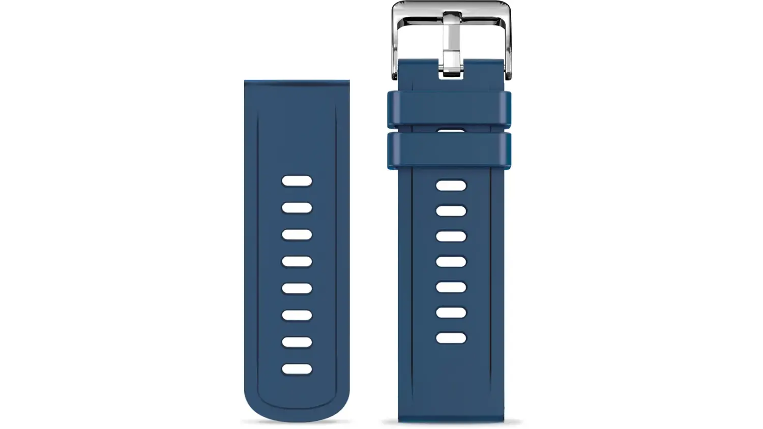 Náhradní silikonový řemínek ALIGATOR 22 mm v modré barvě