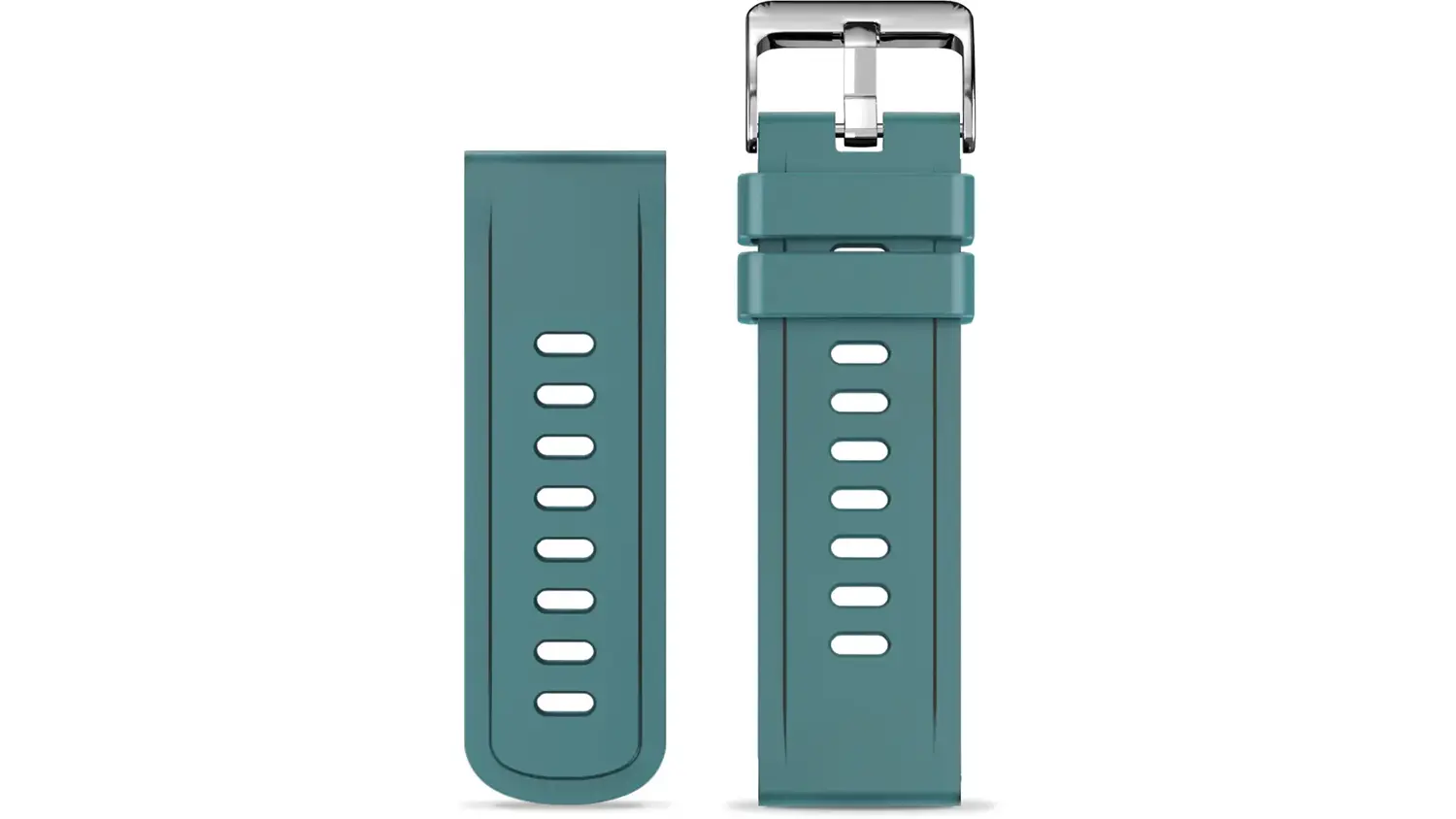 N&aacute;hradn&iacute; silikonov&yacute; řem&iacute;nek ALIGATOR 22 mm v zelen&eacute; barvě