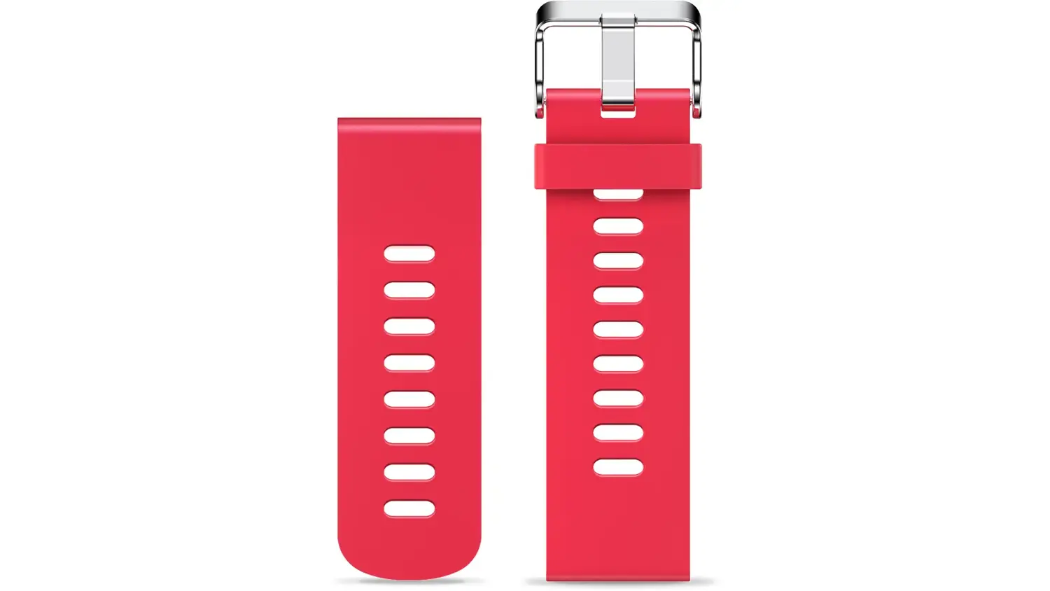 N&aacute;hradn&iacute; silikonov&yacute; řem&iacute;nek ALIGATOR 22 mm v červen&eacute; barvě