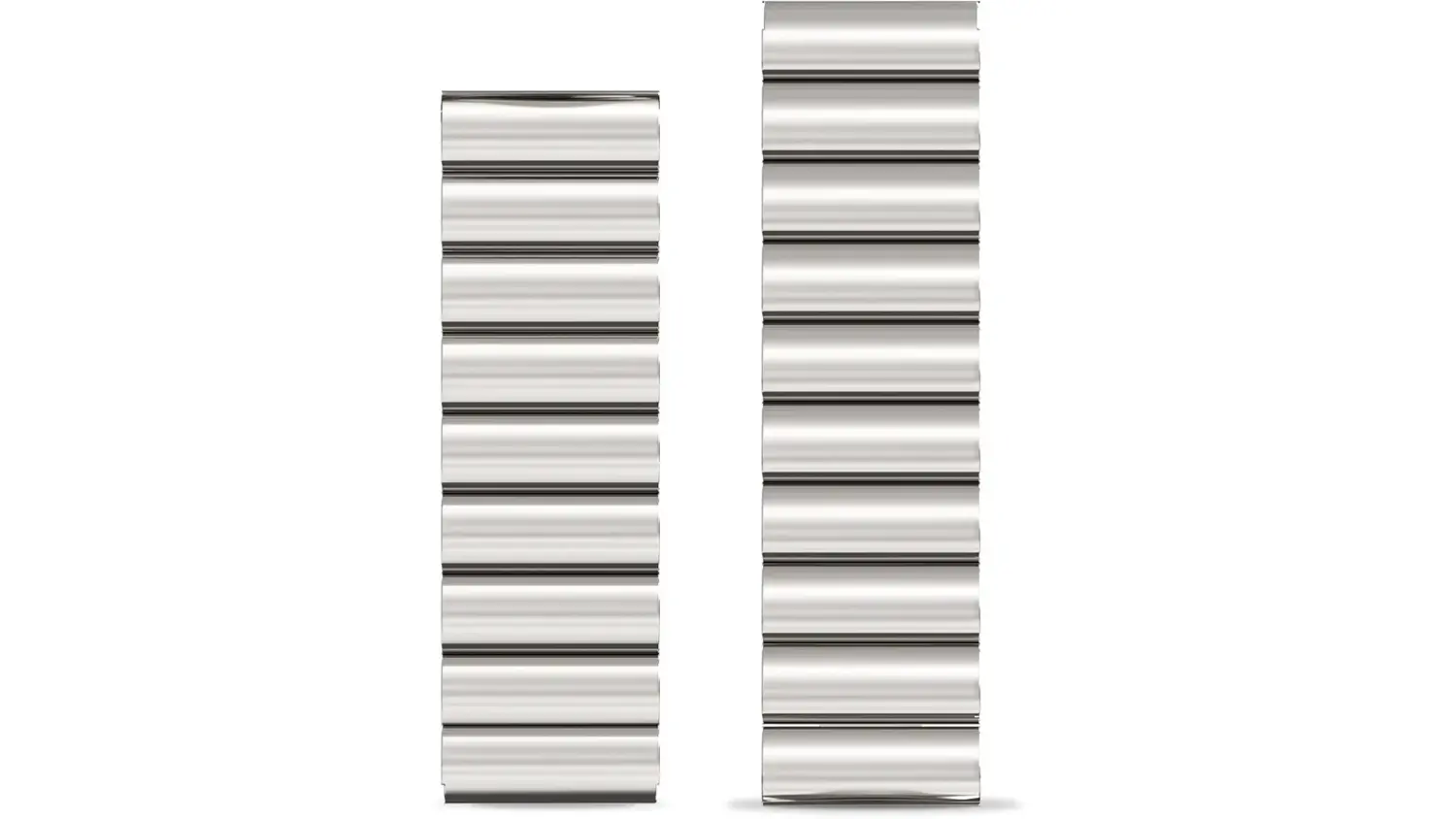 Náhradní řemínek Aligator Kovový 22 mm Stříbrný