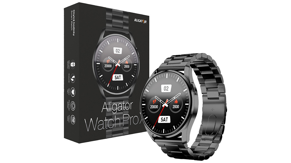 Chytré hodinky Aligator Watch Pro X Y32 černé