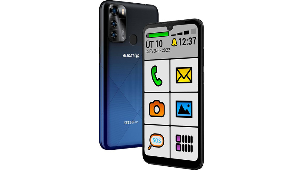Mobilní telefon Aligator S6550 Senior 3/128 GB