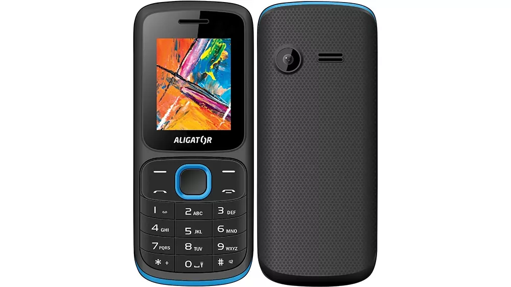 Mobilní telefon Dual SIM Aligator D210 black/blue_01