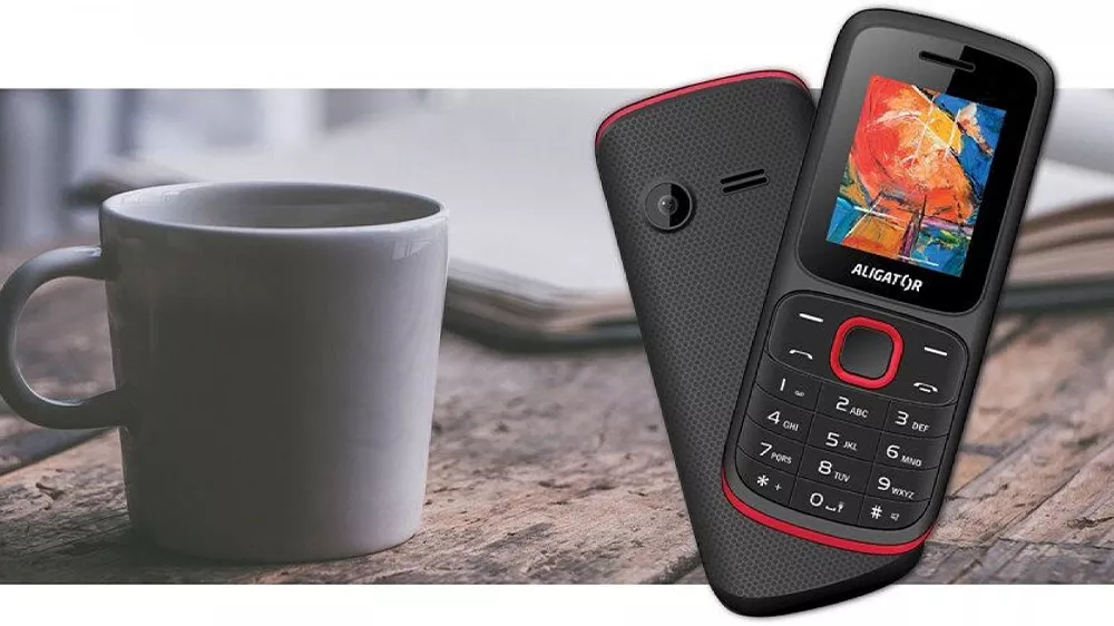 Mobilní telefon Dual SIM Aligator D210 black/red_03