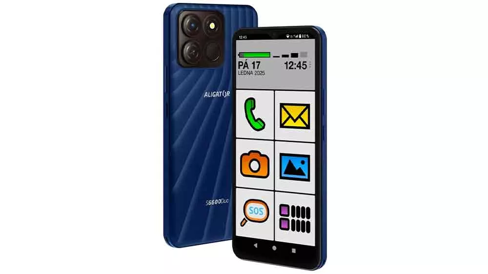 Mobilní telefon Aligator S6600 Senior modrý_01