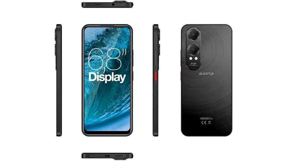 Smartphone Aligator S8000 Duo z několika úhlů pohledu_05