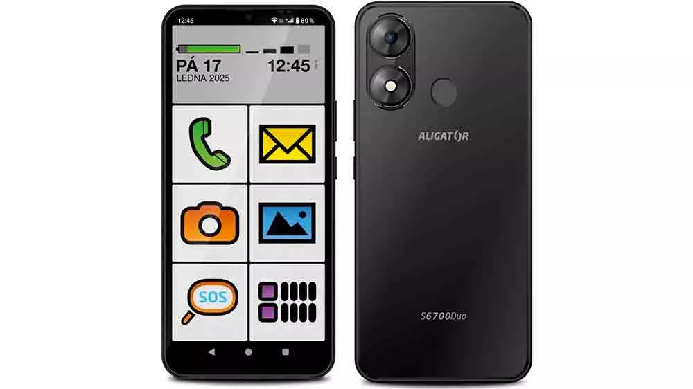 Mobilní telefon Aligator S6700 SENIOR 4/128GB, černý_01