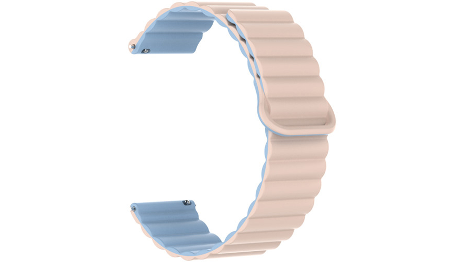Silikonov&yacute; magnetick&yacute; řem&iacute;nek Aligator 22 mm modro-růžov&yacute;