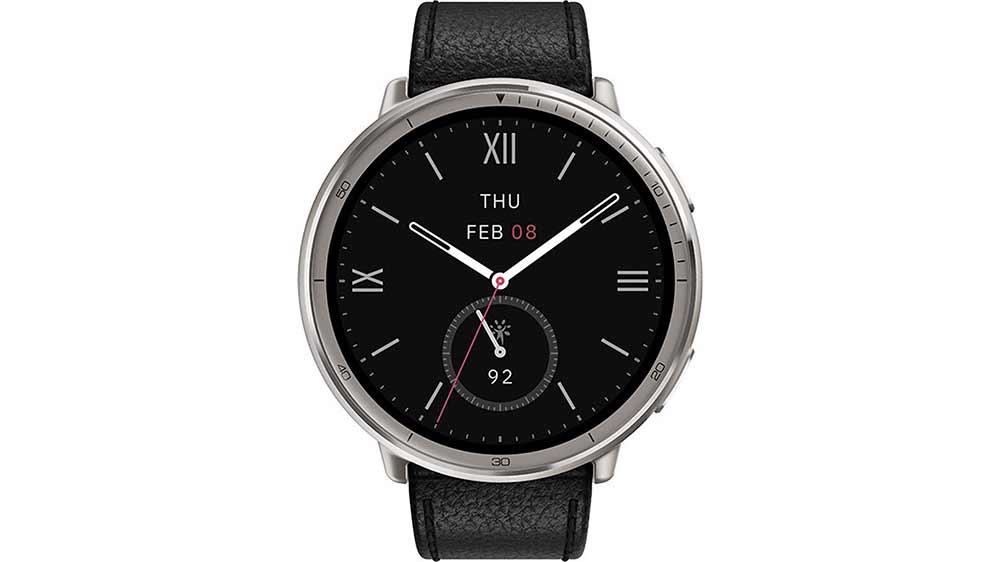 Chytré hodinky Amazfit Active 2 NFC Round Black Leather _01