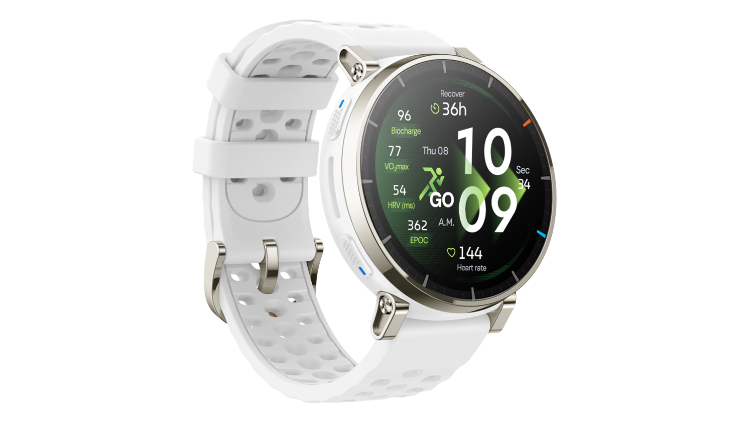Smart hodinky Amazfit Active 3 Premium Aero White
