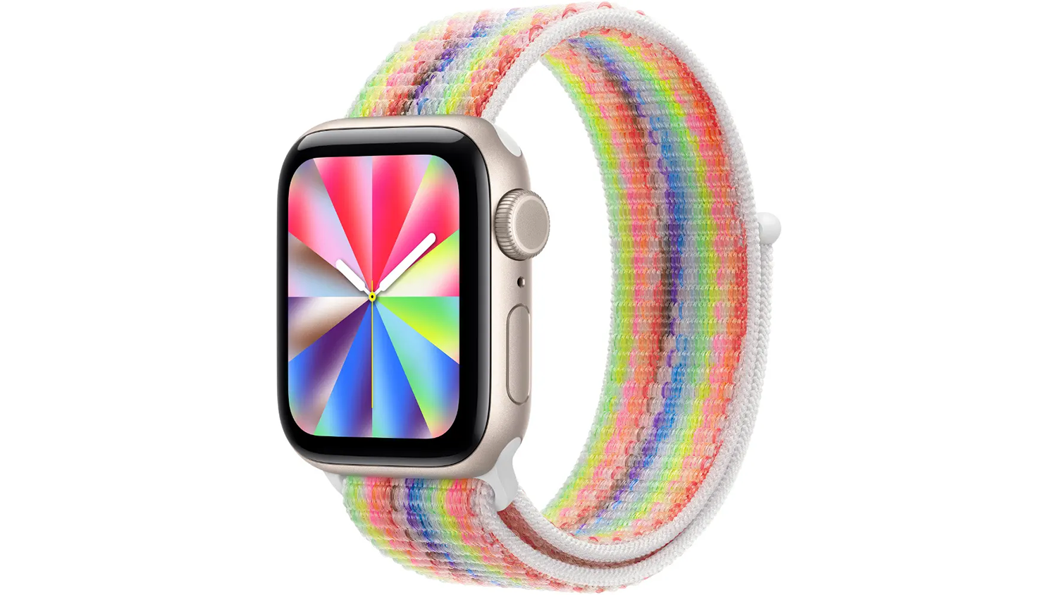 Nasazen&yacute; řem&iacute;nek pro Apple Watch Sport Loop Pride Edition