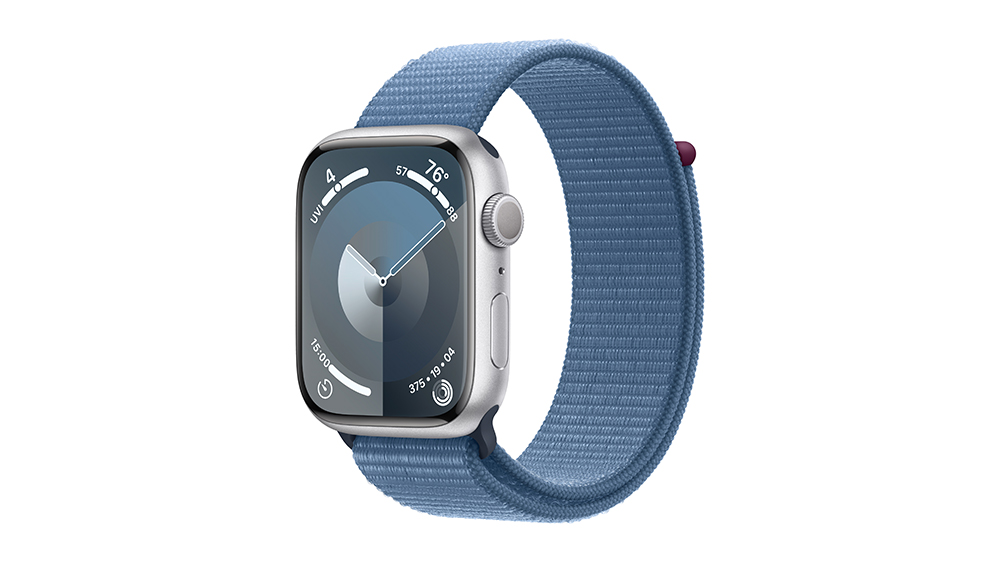 Apple Watch Series 9 45 mm Silver Aluminium Winter Blue Sport Loop