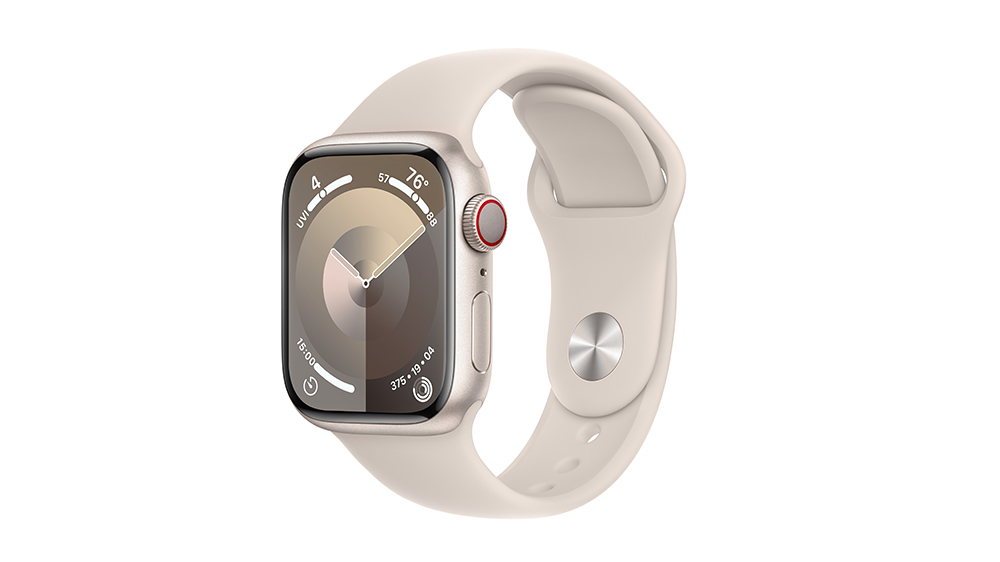 Apple Watch Series 9 Cellular 41 mm Starlight Aluminium Sport Band S/M