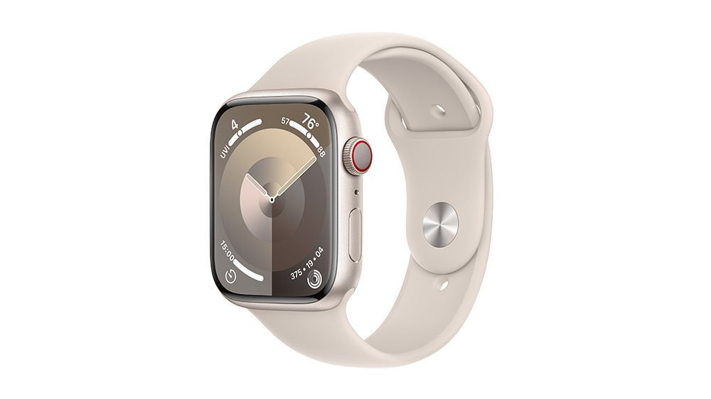 Apple Watch Series 9 Cellular 45 mm Starlight Aluminium Sport Band M/L