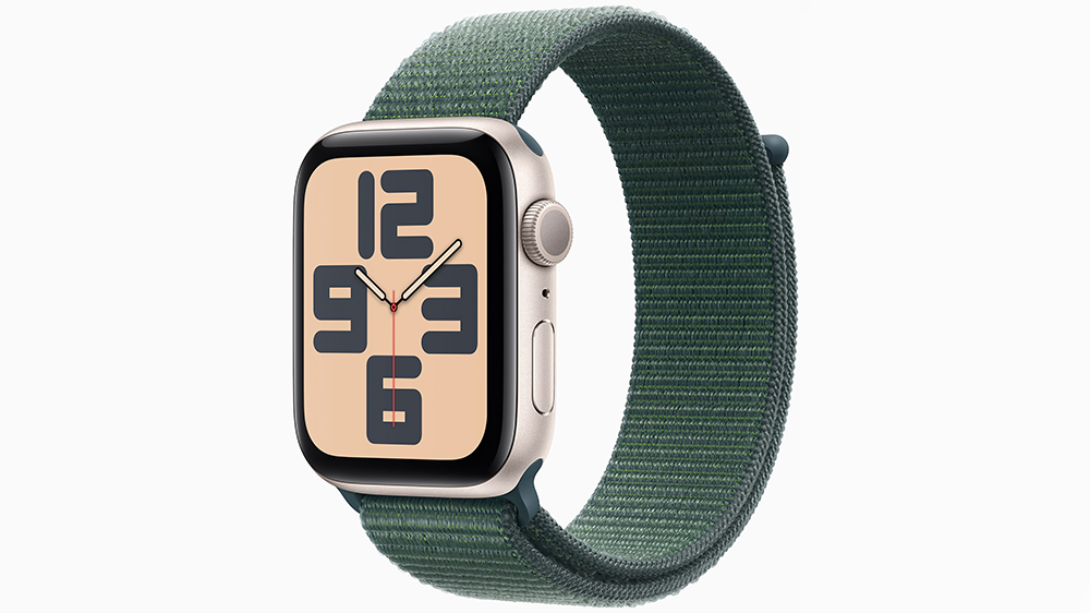 Watch SE GPS 44mm Starlight Aluminium Case with Lake Green Sport Loop