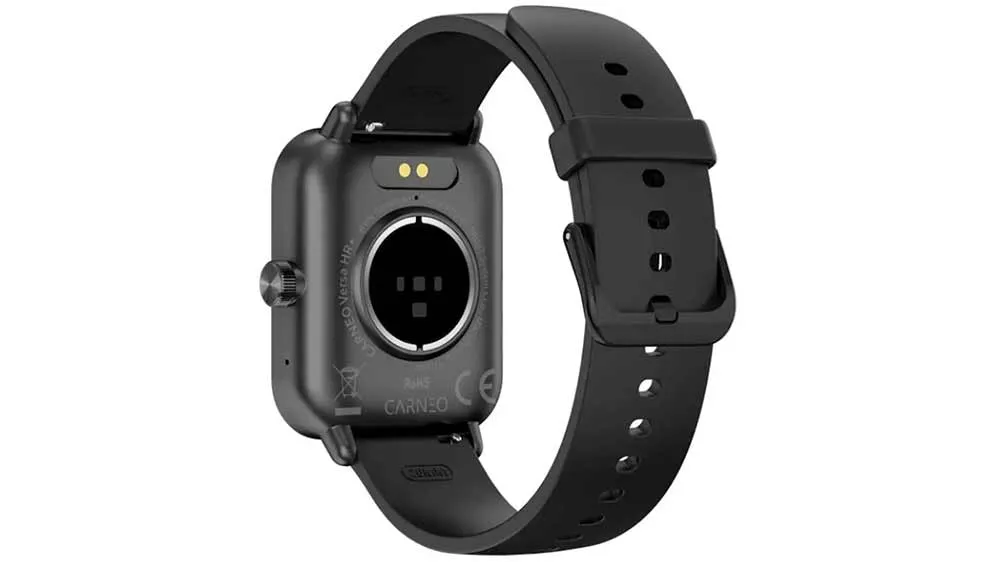 Zadná strana smart hodiniek Carneo Versa HR+ black_06