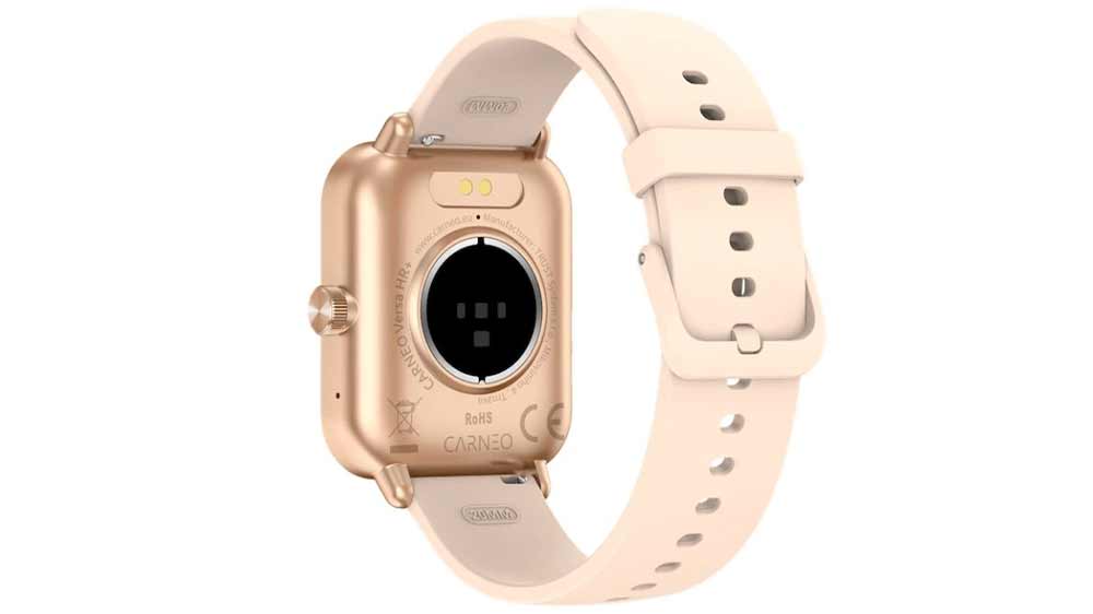 Zadní strana chytrých hodinek Carneo Versa HR+ rosegold_06